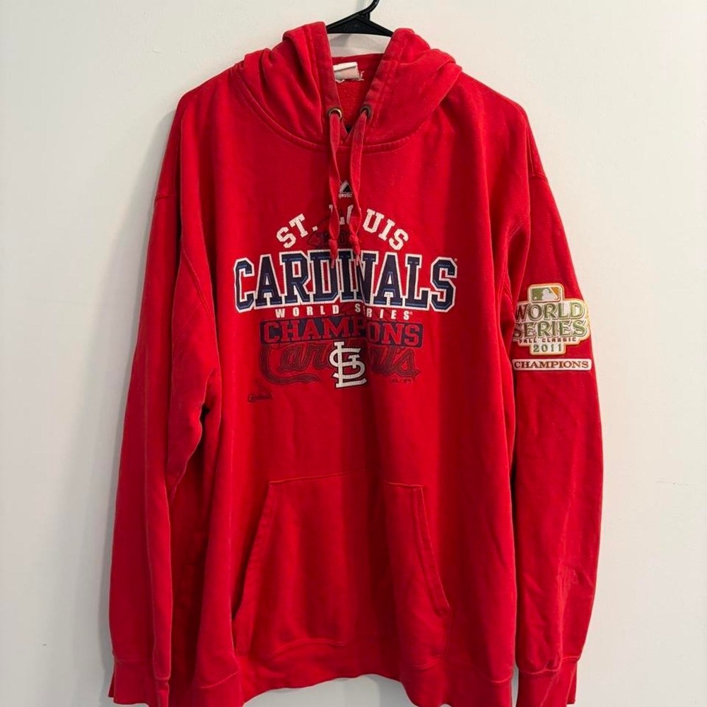 St. Louis Cardinals 2011 world series red hoodie